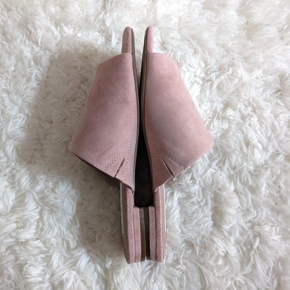 NWT Saks Fifth Avenue Antilles Suede Sandals in Pastel Pink - Picture 3 of 6